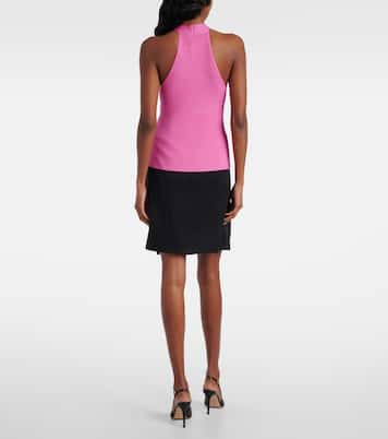 Andrea ribbed-knit halterneck top | Simkhai