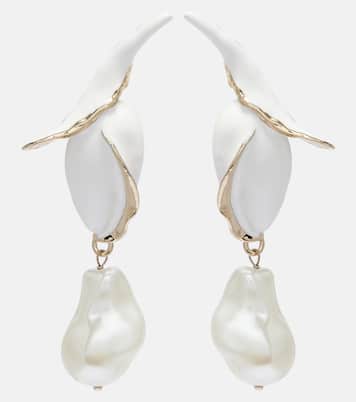 Pearl drop earrings | Erdem