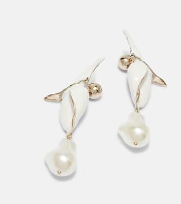 Pearl drop earrings | Erdem