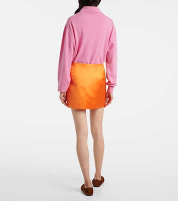 Silk satin miniskirt | Lisa Yang