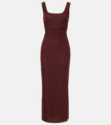 Gathered jersey maxi dress | SIR