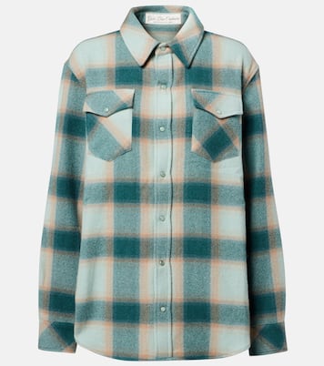 Checked cashmere overshirt | God's True Cashmere