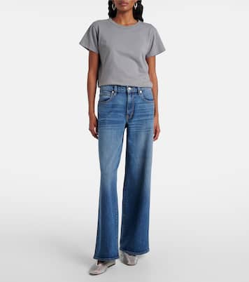 Selena mid-rise wide-leg jeans | Slvrlake