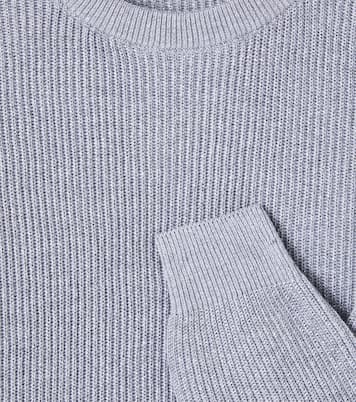 Ribbed-knit cotton-blend sweater | Brunello Cucinelli Kids