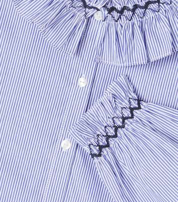 Bengal stripe embroidered cotton shirt | Tartine et Chocolat