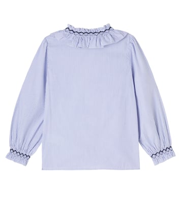 Bengal stripe embroidered cotton shirt | Tartine et Chocolat