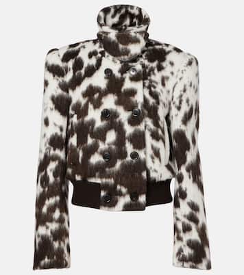 애니멀 프린트 울 블렌드 재킷 | Dries Van Noten