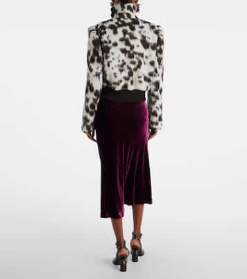 애니멀 프린트 울 블렌드 재킷 | Dries Van Noten