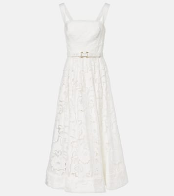 Ginger floral lace midi dress | Rebecca Vallance