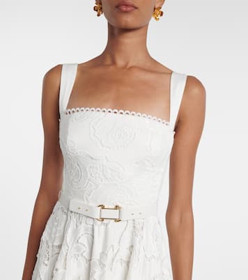 Ginger floral lace midi dress | Rebecca Vallance