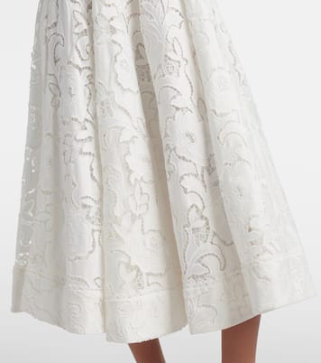 Ginger floral lace midi dress | Rebecca Vallance