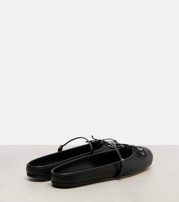 Horsebit leather ballet flats | Gucci