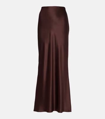Silk satin maxi skirt | The Sei