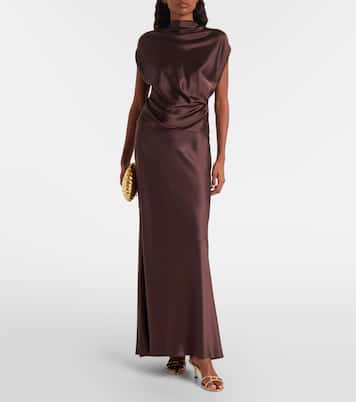 Silk satin maxi skirt | The Sei