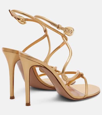 Sandalen Black Mamba 105 aus Metallic-Leder | Gianvito Rossi
