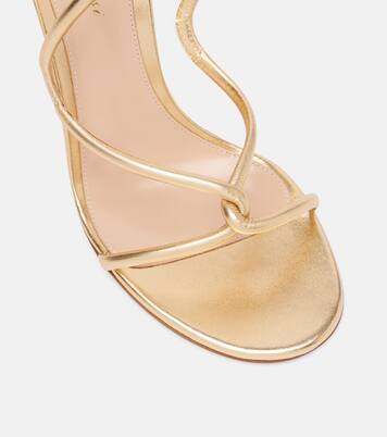 Sandalen Black Mamba 105 aus Metallic-Leder | Gianvito Rossi
