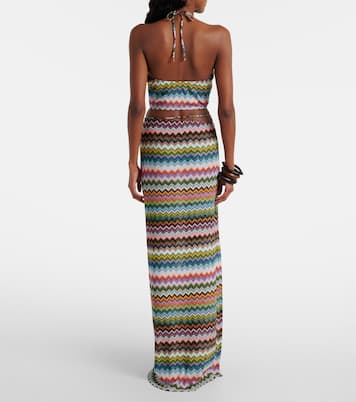 Zigzag lamé wrap skirt | Missoni