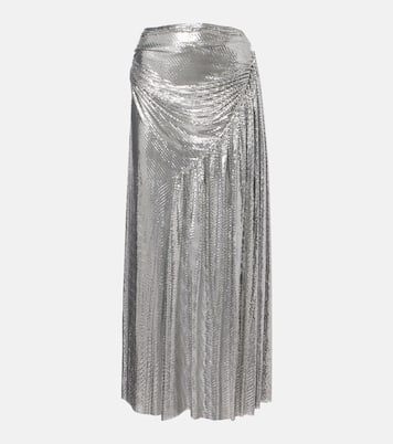 Chainmail draped maxi skirt | Rabanne