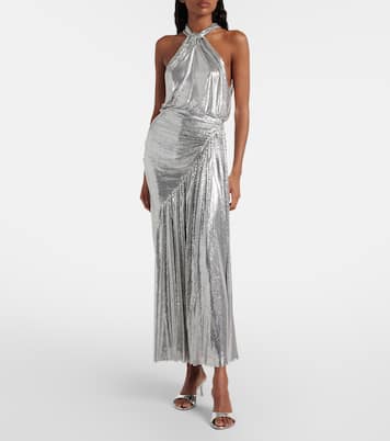 Chainmail draped maxi skirt | Rabanne