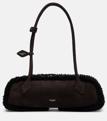 Le Teckel Medium suede shoulder bag | Alaïa