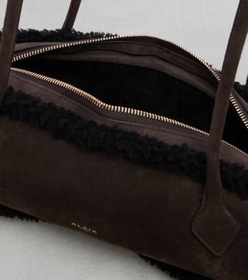 Le Teckel Medium suede shoulder bag | Alaïa