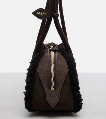 Le Teckel Medium suede shoulder bag | Alaïa