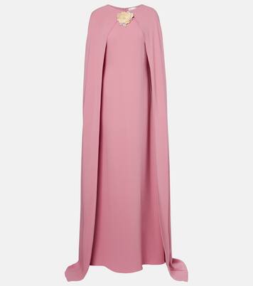 Robe longue en soie mélangée | Oscar de la Renta