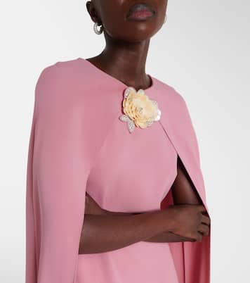 Robe longue en soie mélangée | Oscar de la Renta