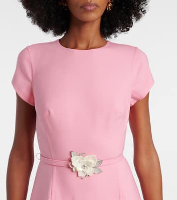Vestido largo en mezcla de lana | Oscar de la Renta