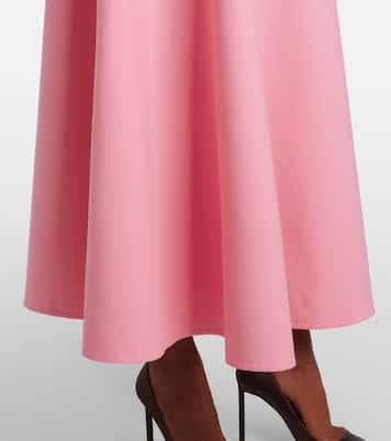 Vestido largo en mezcla de lana | Oscar de la Renta