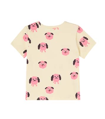 Camiseta Doggies en mezcla de algodón estampada | Mini Rodini