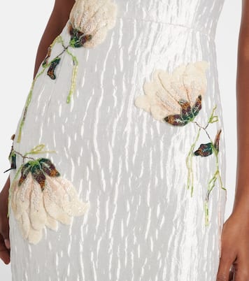 Lilibeth embellished jacquard cocktail dress | Simkhai