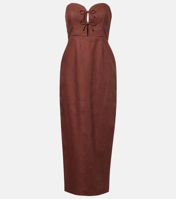 Sabine linen maxi dress | Posse