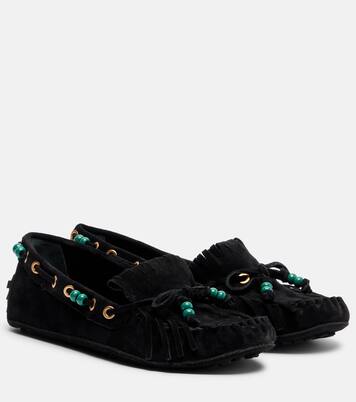 Beaded suede boat shoes | Farm Rio