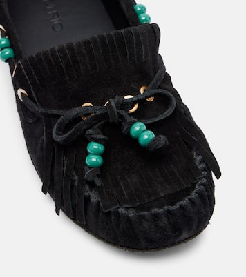 Beaded suede boat shoes | Farm Rio
