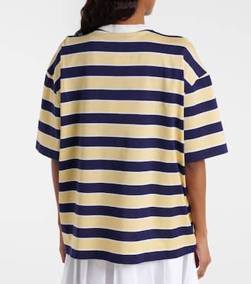 Striped cotton jersey T-shirt | Prada