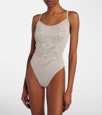 Beaded bodysuit | Jacques Wei
