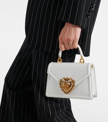 Sac à bandoulière Devotion Small en cuir | Dolce&Gabbana