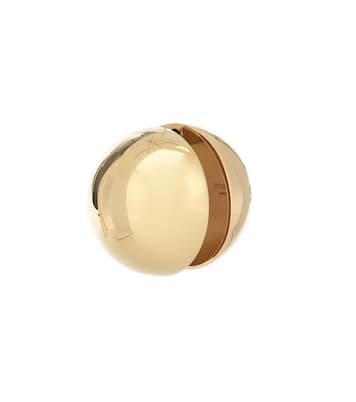 Brass earrings | Jil Sander