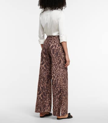 Pantalon évasé Claudia en coton | Alexandra Miro