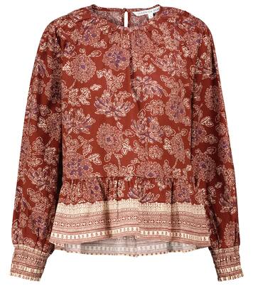 Blusa Kester in cotone con stampa floreale | Veronica Beard