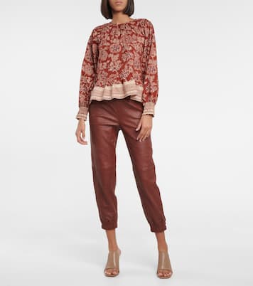 Blusa Kester in cotone con stampa floreale | Veronica Beard