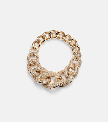 خاتم عيار 18 قيراط مع الألماس Gradual Pavé Link | Shay Jewelry