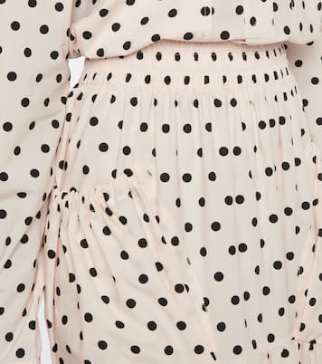 Gonna lunga in popeline di cotone a pois | Plan C