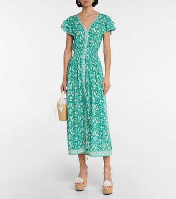 Della floral midi dress | Poupette St Barth