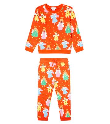 Felpa e pantaloni sportivi in cotone | Stella McCartney Kids