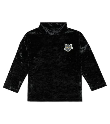 Top in velluto a collo alto | Mini Rodini