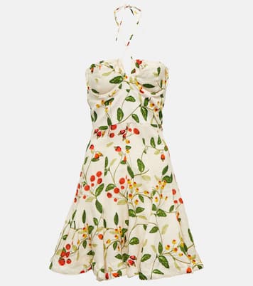 Anturio floral linen minidress | Agua by Agua Bendita