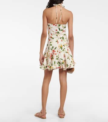 Anturio floral linen minidress | Agua by Agua Bendita