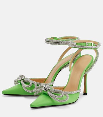 Verzierte Pumps aus Seide | Mach & Mach